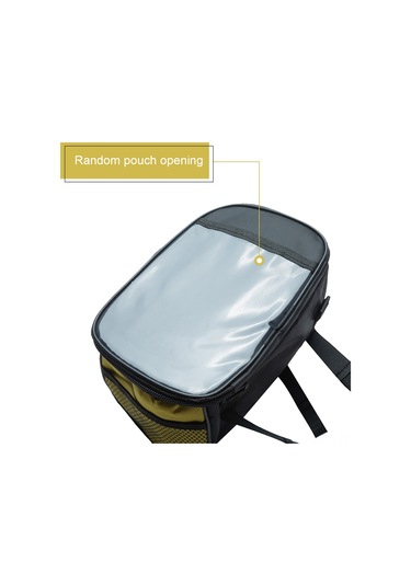 Padalink Bisiklet Gidon Çantası - Büyük Kapasiteli, Çift Fermuarlı, Tüm Bisikletler İçin Uygun, Kolay Montaj, Siyah Çok Renkli