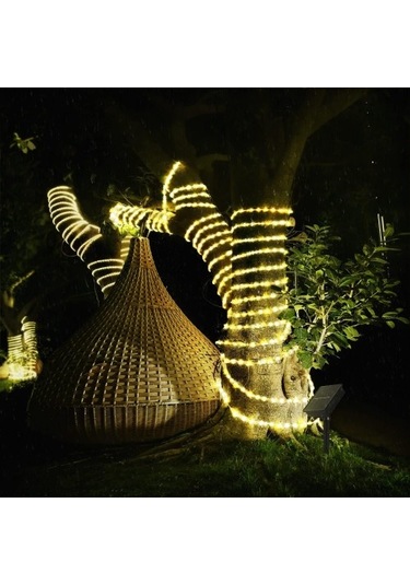 10m 100 Led Solar Led Işık Gün Işığı Tdrtr Çok Renkli