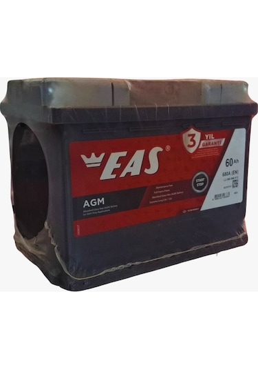 12v 60 Ah Agm 3 Yıl Garanti Otomobil Ve Hafif Ticari Start-stop Agm