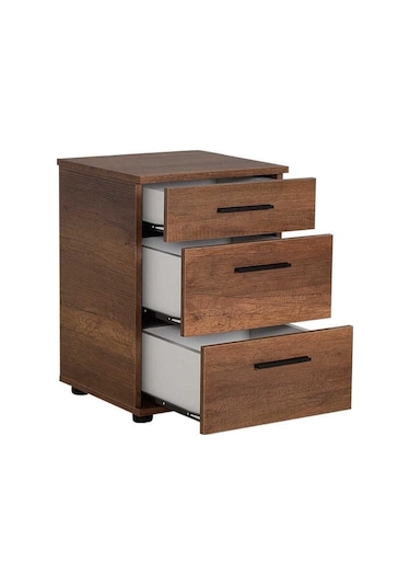 Tredline  Üç Çekmeceli Komodin - Oslo  Ceviz