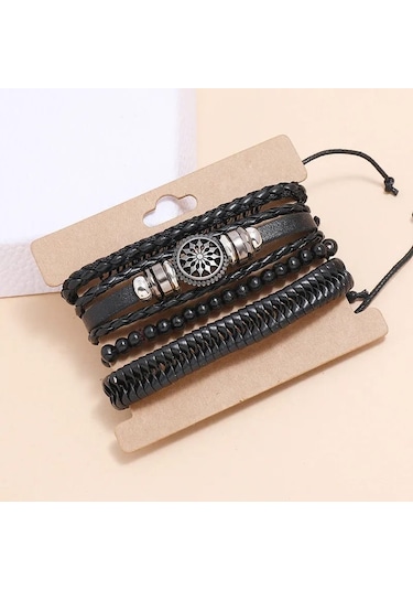 Gogoey Dbs3737 Erkek Deri Bileklik Çok Renkli