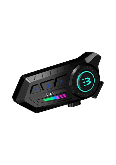 X3 Motor Kask Kulaklık Rgb Modlu Su Geçirmez 5.3 Bluetooth Intercom