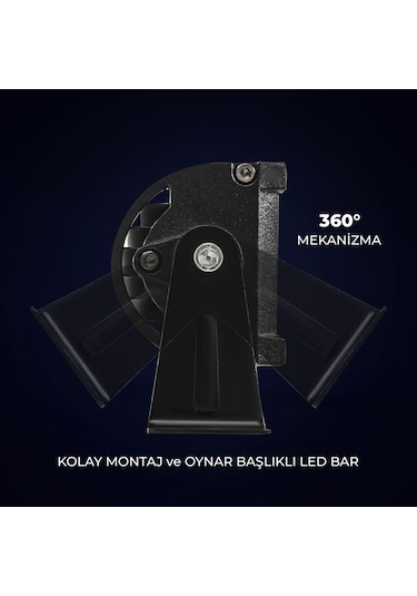 Off Road Led Bar 3 Sıra 81 Cm 405 Watt Beyaz Sarı 5 Mod