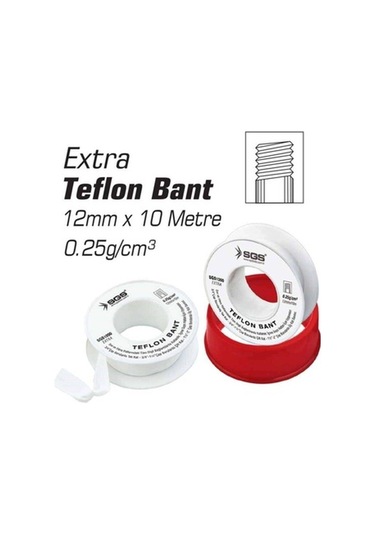 Sgs Teflon Bant Sıhhi Tesisat Su Sızdırmazlık Bandı (10 Adet) (505647650)