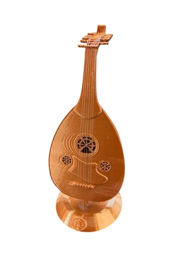 Minyatür Ud Masa Üstü Hediyelik 20cm