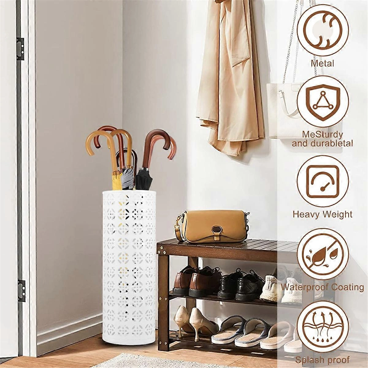 Serbest Duran Şemsiye Standı, Giriş Şemsiye Standı Çok Renkli