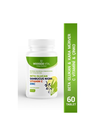 Beta Glukan , Kara Mürver ,c Vitamini Ve Çinko 60 Tablet