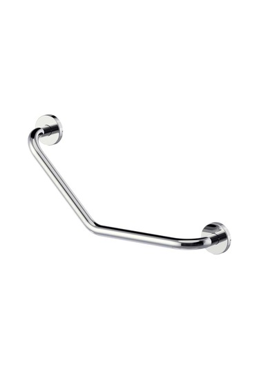 Yaşlı Hasta Engelli Paslanmaz Açılı Tutma Tutunma Barı 3.2 Cm Çap Gri