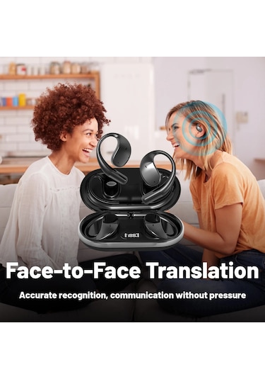 Aı Çeviri Kulaklıkları % 99 Yüksek Doğruluk Eşzamanlı Tercüme Seyahat Alışveriş White-aı Amerika Birleşik Devletleri