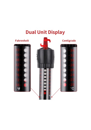 Xiyyadms Akvaryum Ve Kaplumbağa Tankları İçin Otomatik Sıcaklık Kontrollü Isıtıcı Çubuk, 25w/50w, Cam Malzeme
