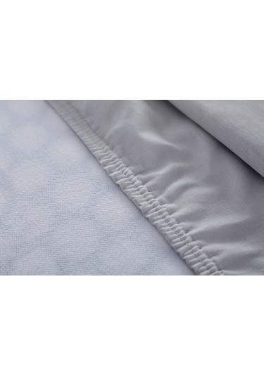 Colourful Fitted Çarşaf Çift King Size - Gri