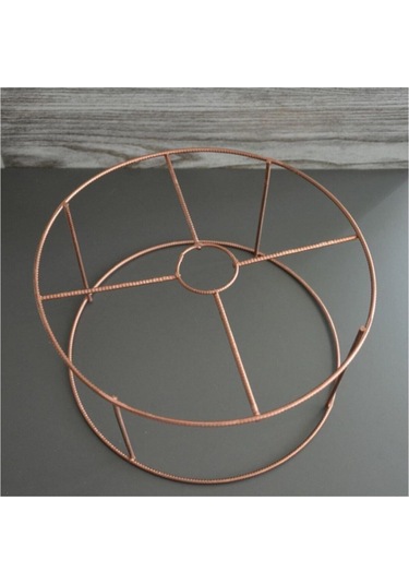 Eskiltme Renk Abajur Şapkası Teli 4 Mm Kalınlık 30 Cm Çap Siyah