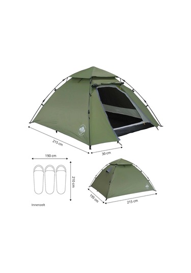 Where Tomorrow Kuppel Otomatik Çadır-yeşil Yeşil
