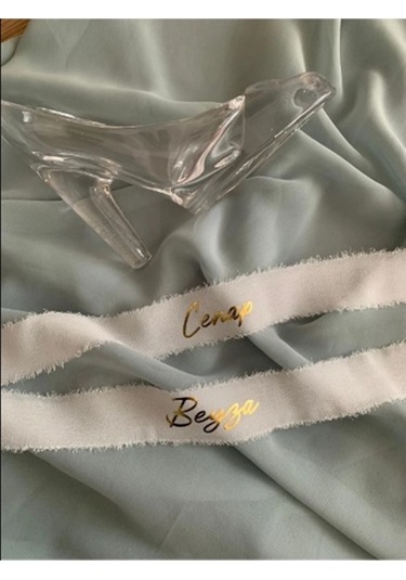 İsimli Söz Nişan Kurdelesi - İpek Kurdele