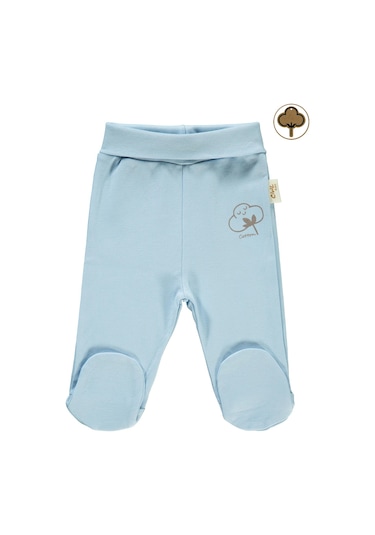Civil Baby Bebek Organik Patikli Tek Alt 0-6 Ay Mavi