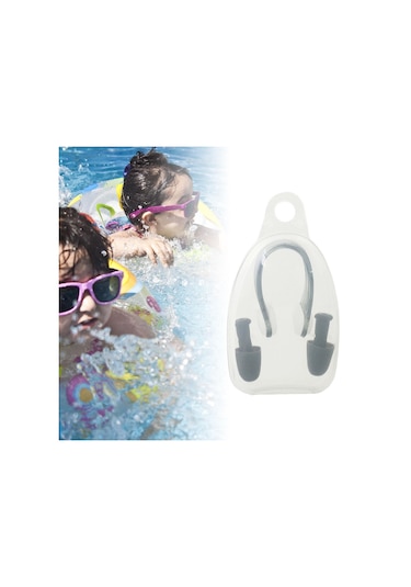 Suntek Yüzme Kulak Tıkaçları Ve Burun Klipsi Seti Siyah