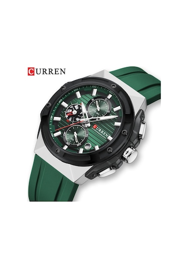 Curren Erkek Saati Açık Hava Eğlence Spor Takvim Kuvars Dairesel Bilek Saati Mavi Diğer