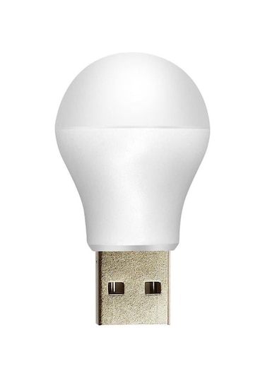 Shuıvan Mini Usb Ampül Led Işık Gece Lambası - Beyaz-1470