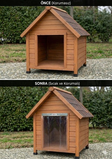 Buycobox Köpek Kulübesi Kapı Perdesi Battal