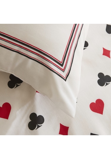 Sarah Anderson Chance Çift Kişilik Nevresim Takımı Beyaz Beyaz