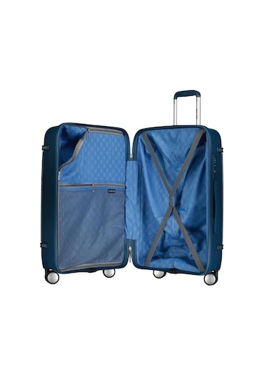 Pierre Cardin Büyük Boy %100 Polipropilen Valiz Petrol 04pc7070 Petrol