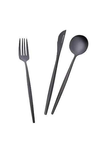 Karaca  Orion 30 Parça 6 Kişilik Çatal Kaşık Bıçak Takımı Black