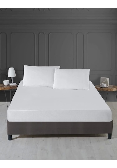 Alez Pamuklu Fitted Yatak Koruyucu 160 200 Cm Renk