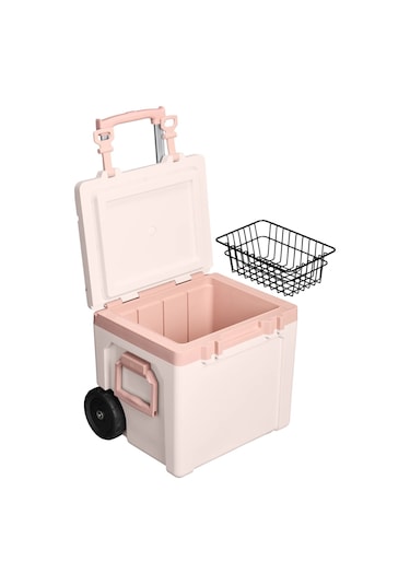 Stanley Adventure Wheeled Soğutucu Çanta 47 Lt / Rose Quartz Pudra