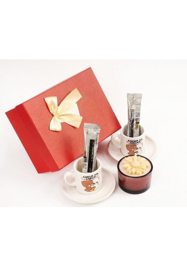 Fincan Hediyeli Bardak Mum