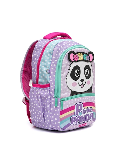 Wia Crowned Panda Kız Çocuk Okul Seti mor