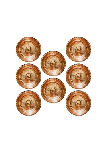 8 Adet Bakır Hamam Tası Bakır