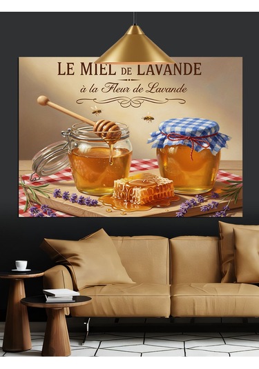 Bal Kavanozları Dekoratif Kanvas - Mdf Ahşap Tablo