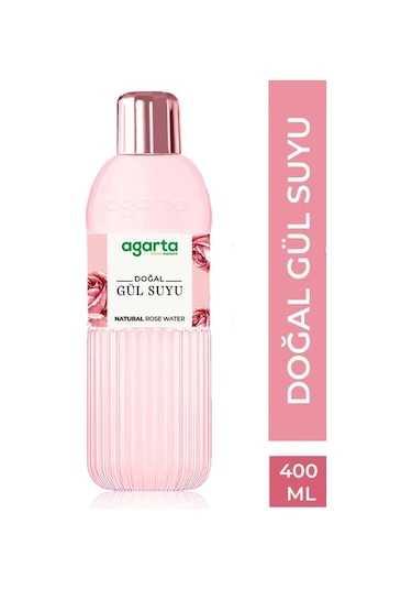 Agarta Doğal Gül Suyu 12 x 400 ML