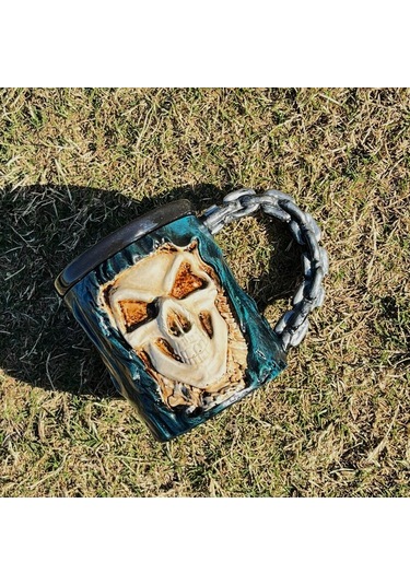 Dükkan Design Ghost Rider Kabartmalı Seramik Kupa Çok Renkli