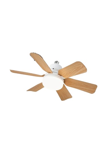Neevoyu 2-in-1 Fenerli Vantilatör, 3 Hızlı Fan, 10-100% Parlaklık Ve 3 Renk Tonu Ayarı, Kumandalı, 85-265v, 6 Blades Pil Yok