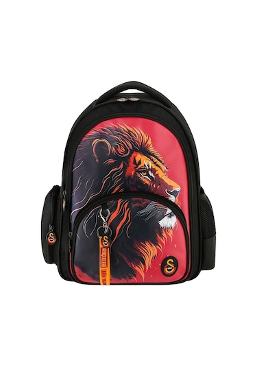 Me 25560 Çanta Galatasaray Leon Suni Deri Okul Çantası Siyah - Kırmızı