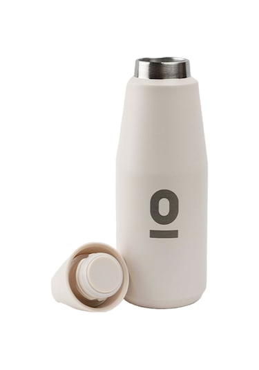 Paslanmaz Çelik Açık Beyaz Şişe Termos 550 ML No:69