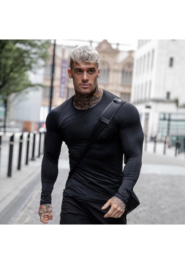 Siyah Muscleguys Koşu Tişörtü Spor Sıkı Uzun Kollu Spor Erkekler Sıkıştırma Gömlek Koşu Hızlı Kuru Egzersiz Eğitimi Tee Spor Giyim Siyah Siyah Muscleguys Koşu Tişörtü Spor Sıkı Uzun Kollu Spor Erkekler Sıkıştırma Gömlek Koşu Hızlı Kuru Egzersiz Eğitimi Tee Spor Giyim Siyah