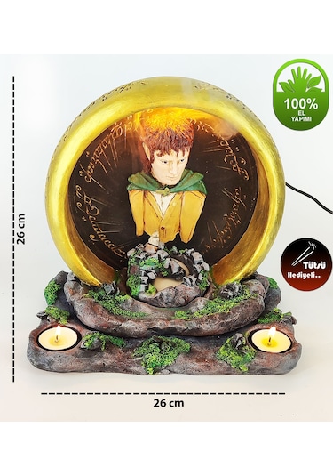 Güç Yüzüğü Frodo Geri Akış Tütsülük Ve Işıklı Mumluk