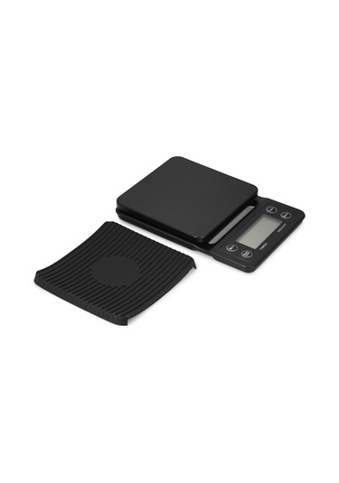 Yifomall Siyah Mutfak Dijital Terazi - Kahve Ve Pastane İçin Hassas Ölçüm 5kg/0.5g - Zamanlayıcı Fonksiyonu - Aaa Pil Gerekiyor Siyah