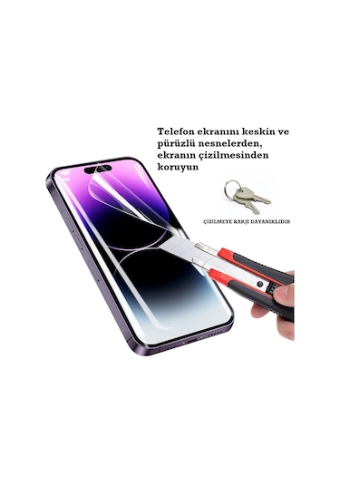 İphone 16 Pro Uyumlu Uyumlu Ön Body Ekran Koruyucu Şeffaf Nano