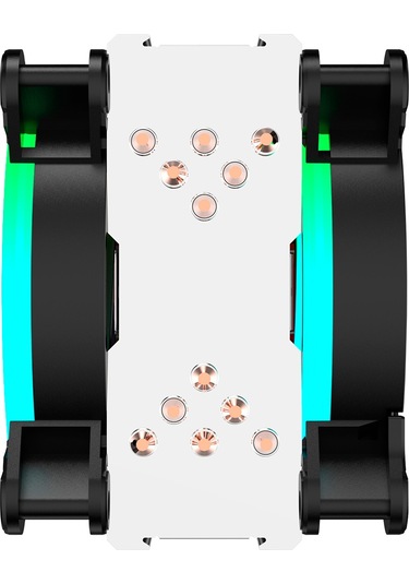 Gametech Hd6.2 Pro Cpu Soğutucu 2X12 Cm Led Fan Intel Amd 2011