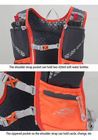 Yuntech01 Hafif 5l Bisiklet Sırt Çantası - 1.5l Su Torbası Ve 2 Şişe İle Outdoor Sporlar İçin Mavi