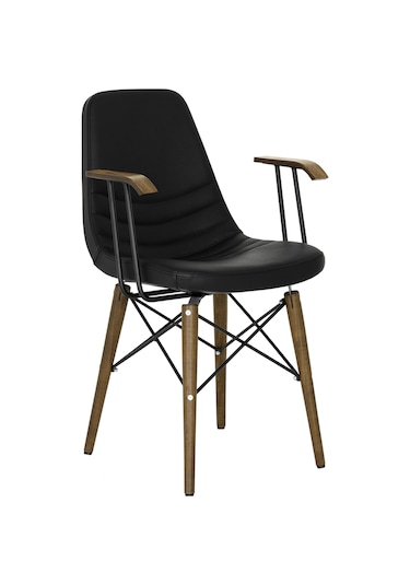 ROSE TEKERLEKLİ KOLLU BAR SANDALYESİ Kahverengi