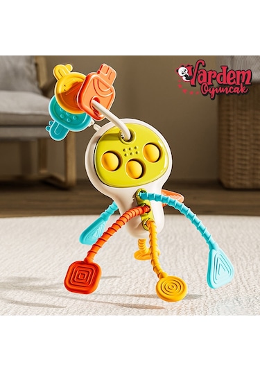 Vardem Eğitici Poppitli Cırcırlı Bebek Anahtarlığı Rt1507