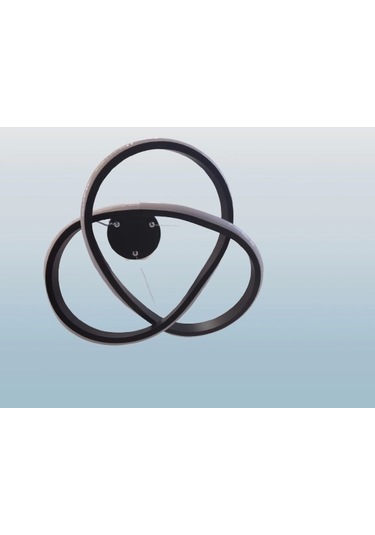 Dmr Küçük Dalga Sarkıt Led Avize Siyah Kasa Üç Renk 6500k/4000k/3000k Beyaz Ilık/beyaz/sarı Günışı Çok Renkli