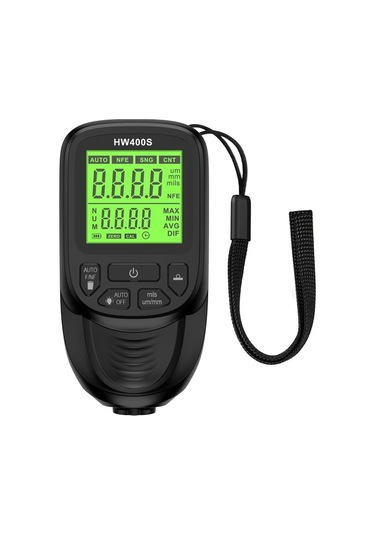 Honeybeeshop Hw400s Siyah Yüksek Hassasiyetli Kaplama Kalınlık Ölçer 0 2000μm Dayanıklı Abs Dijital Ekran Otomotiv Metal Kaplama Malzeme İncelemesi