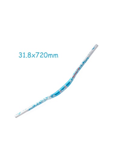 Suntek Alüminyum Yokuş Aşağı Dağ Bisikleti Gidon 31 Mavi-720mm Mavi