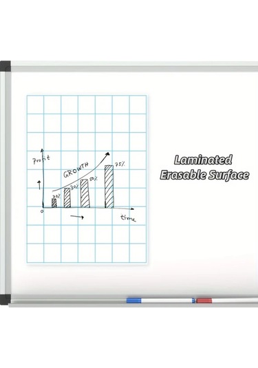 Xuweiwei Izgara Desenli 2 Büyük Yaz-sil Tahta Seti Kolay Temizlenir Ofis Okul