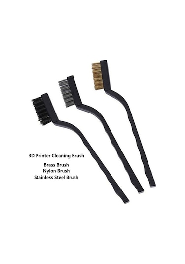 Flybuy 3d Yazıcı Temizleme Fırçası Seti - 7 İnç Paslanmaz Çelik, 8 Parça, 8x Tel Ve Pirinç Fırça